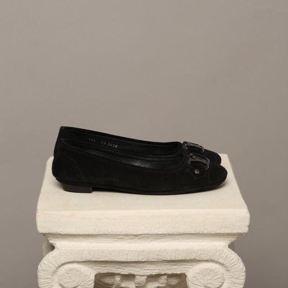 LOUIS VUITTON Suede Leather Ballet Flats - Picture 9 of 9